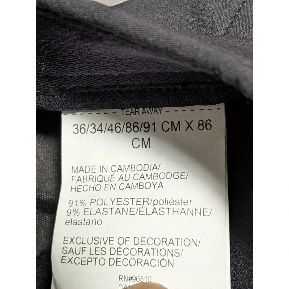 New‎ With Tag Under Armour Men's Black Storm Alpha Flat Front Pants Size 36x34